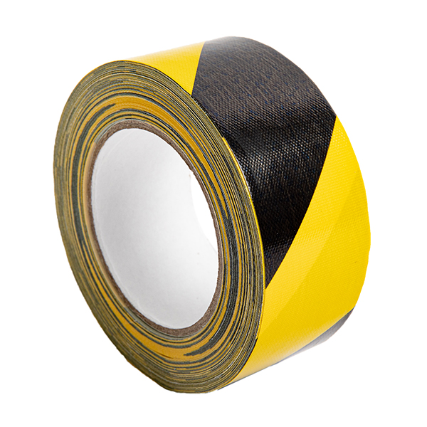 Gewebeklebeband (Premium) - schwarz/gelb 2