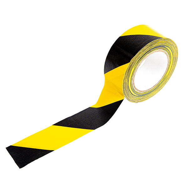 Gewebeklebeband (Premium) - schwarz/gelb 3