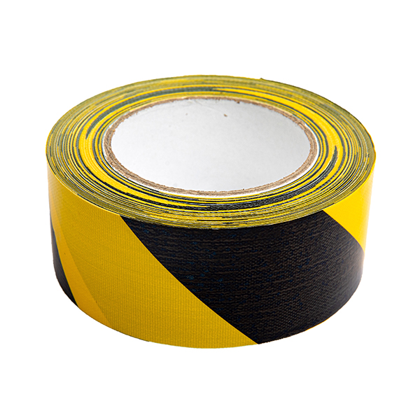 Gewebeklebeband (Premium) - schwarz/gelb 1